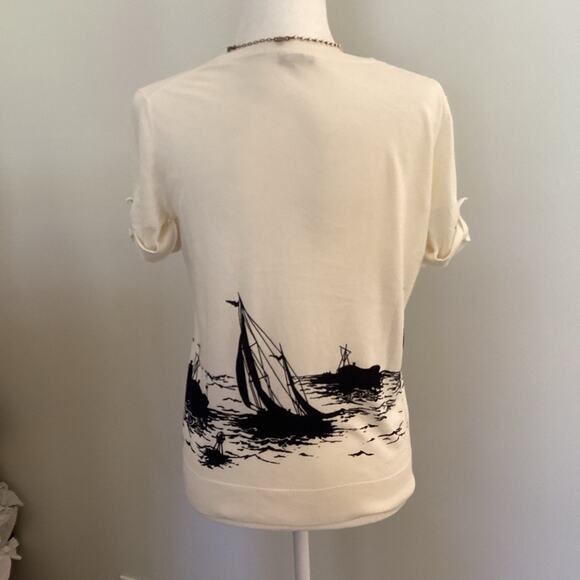 Talbots S Small Short Sleeve Summer Sweater For A Day in New England. Preloved. - Picture 2 of 6